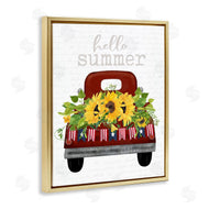 Lettered and Lined | Hello Summer Sunflower Truck