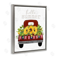 Lettered and Lined | Hello Summer Sunflower Truck