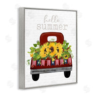Lettered and Lined | Hello Summer Sunflower Truck