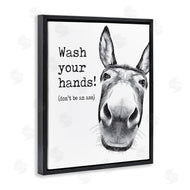 Lettered and Lined | Wash Your Hands Donkey Quote