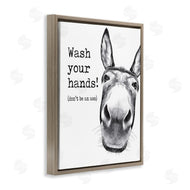 Lettered and Lined | Wash Your Hands Donkey Quote