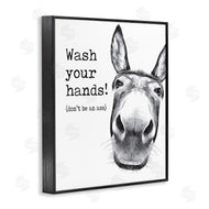 Lettered and Lined | Wash Your Hands Donkey Quote