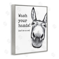 Lettered and Lined | Wash Your Hands Donkey Quote