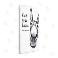 Lettered and Lined | Wash Your Hands Donkey Quote