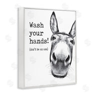 Lettered and Lined | Wash Your Hands Donkey Quote