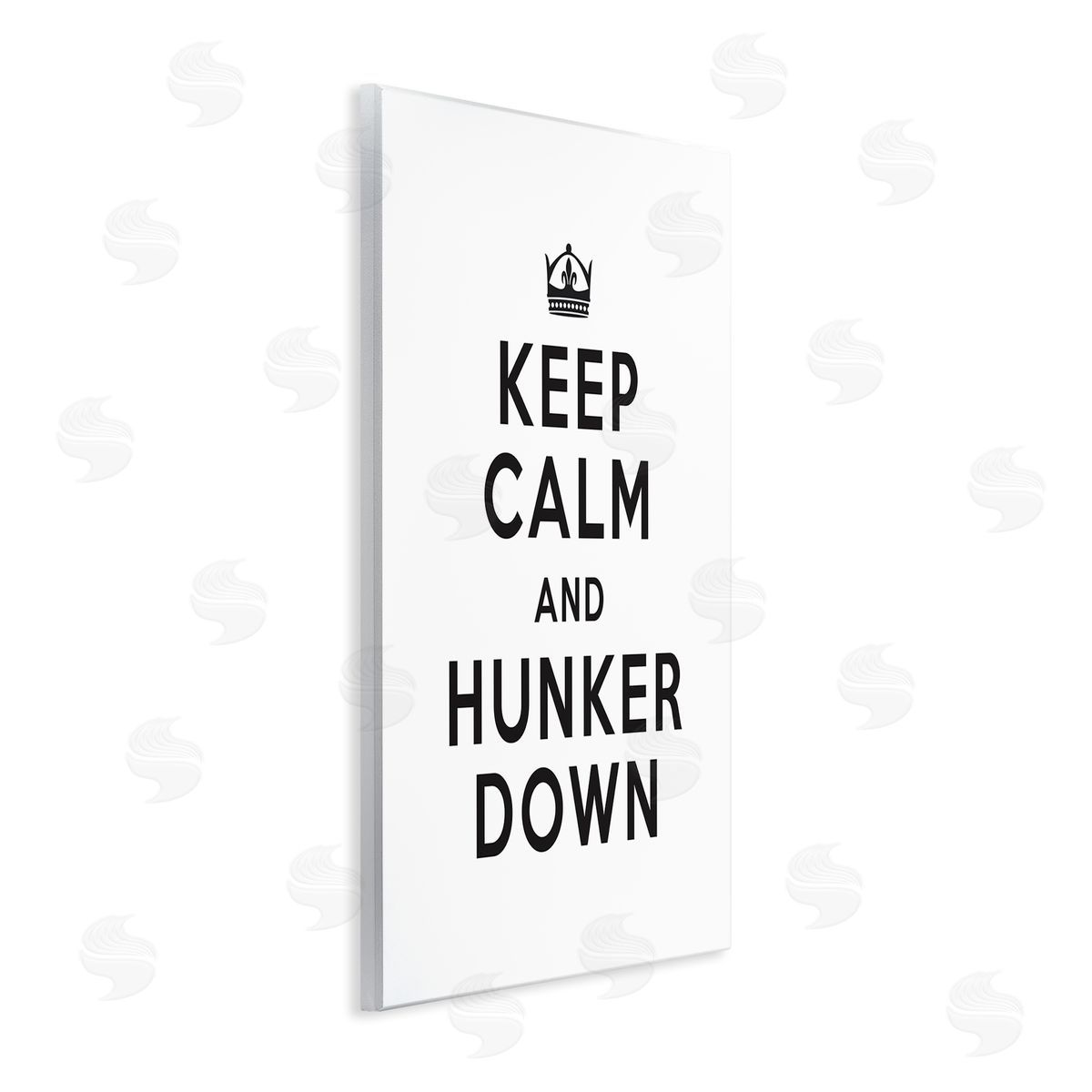Keep Calm and Hunker Down Wood Plaque Wall Art, Home Decor by Lettered and Lined