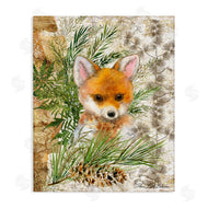 Sherri Buck Baldwin | Baby Fox in Fern Forest