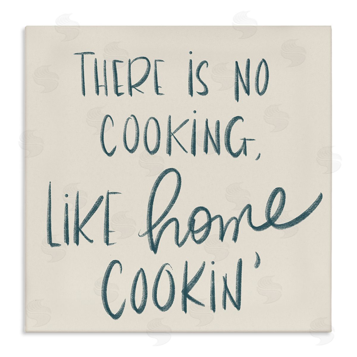 No Cooking Like Home Cookin' Canvas Wall Art, Home Decor by Sd Graphics Studio