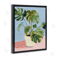 Victoria Borges | Monstera Plant on Stripes