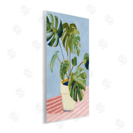 Victoria Borges | Monstera Plant on Stripes