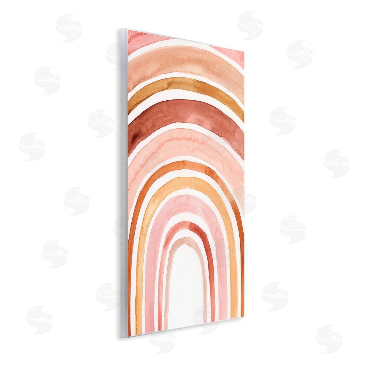 Rainbow Warm Red Shades Wood Plaque Wall Art, Home Decor by Victoria Borges