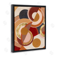 Grace Popp | Abstract Asymmetric Circles Brown