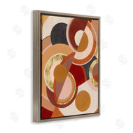 Grace Popp | Abstract Asymmetric Circles Brown