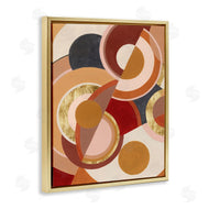 Grace Popp | Abstract Asymmetric Circles Brown