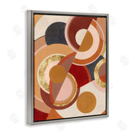 Grace Popp | Abstract Asymmetric Circles Brown