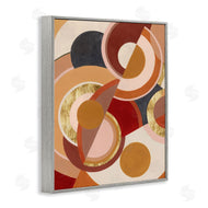 Grace Popp | Abstract Asymmetric Circles Brown