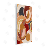 Grace Popp | Abstract Asymmetric Circles Brown