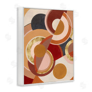 Grace Popp | Abstract Asymmetric Circles Brown