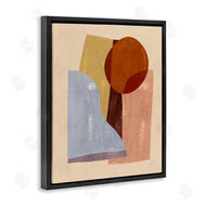 Annie Warren | Abstract Colorblock Shapes Brown