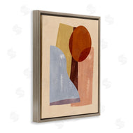 Annie Warren | Abstract Colorblock Shapes Brown