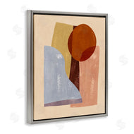 Annie Warren | Abstract Colorblock Shapes Brown