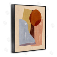 Annie Warren | Abstract Colorblock Shapes Brown