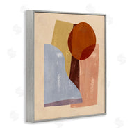 Annie Warren | Abstract Colorblock Shapes Brown