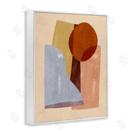 Annie Warren | Abstract Colorblock Shapes Brown