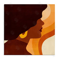 Victoria Borges | Retro Swirls Female Portrait