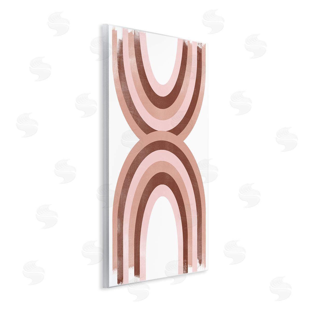 Mirrored Rainbows Pink Arches Wood Plaque Wall Art, Home Decor by June Erica Vess