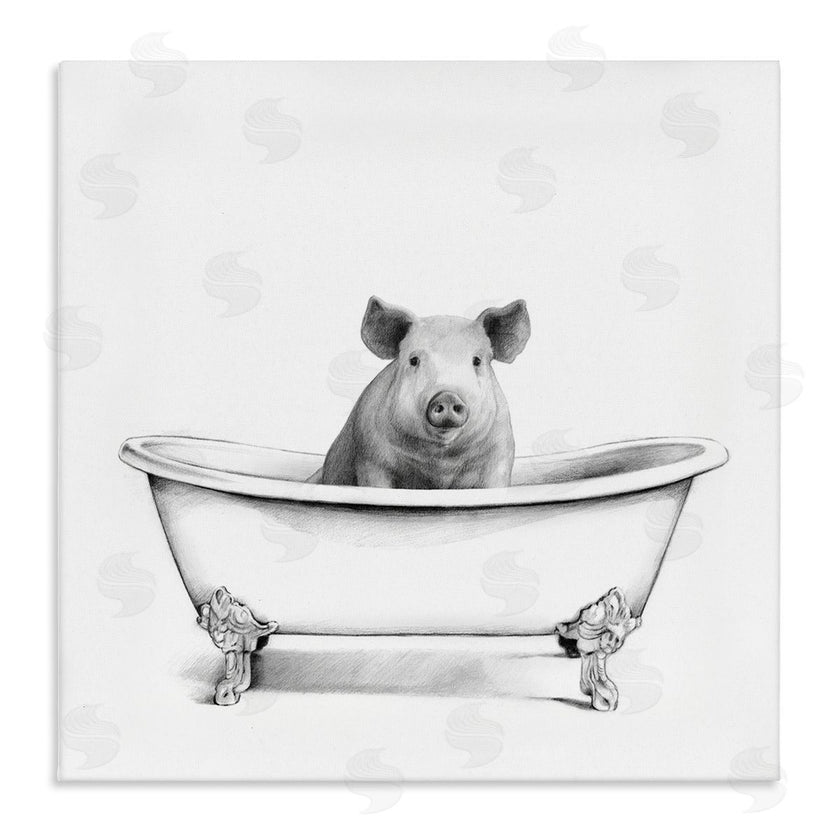 Victoria Borges | Hog in Bathtub Sketch