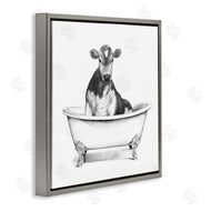 Victoria Borges | Cow in Bathtub Sketch