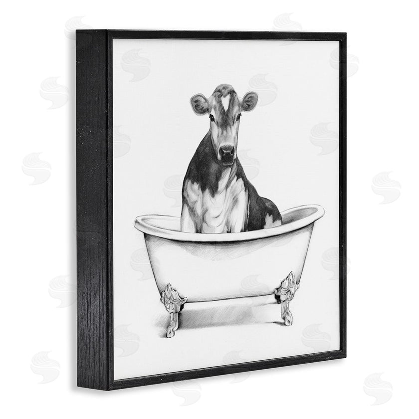 Victoria Borges | Cow in Bathtub Sketch