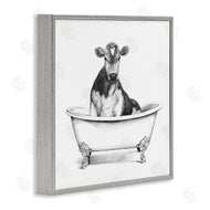 Victoria Borges | Cow in Bathtub Sketch