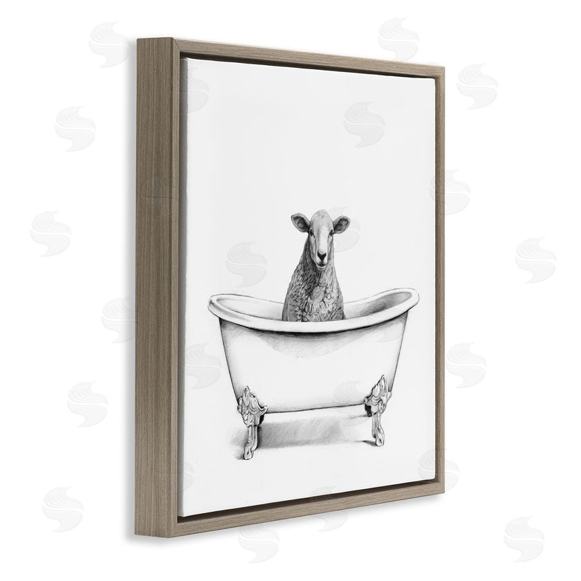 Victoria Borges | Sheep in Bathtub Sketch
