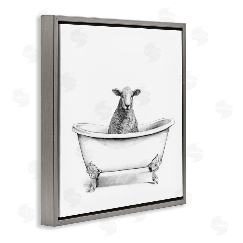 Victoria Borges | Sheep in Bathtub Sketch