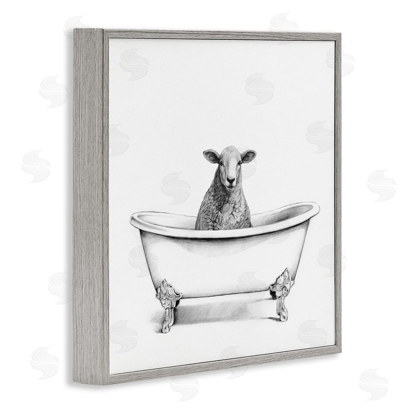 Victoria Borges | Sheep in Bathtub Sketch