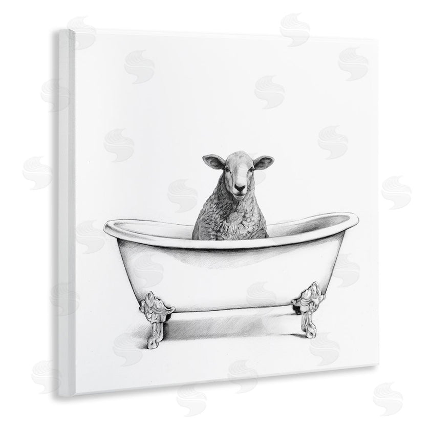 Victoria Borges | Sheep in Bathtub Sketch