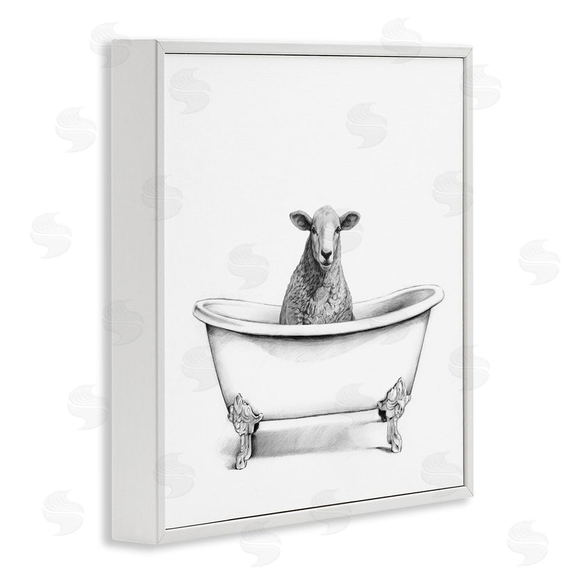 Victoria Borges | Sheep in Bathtub Sketch