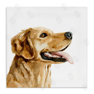 Victoria Barnes | Watercolor Labrador Dog Portrait