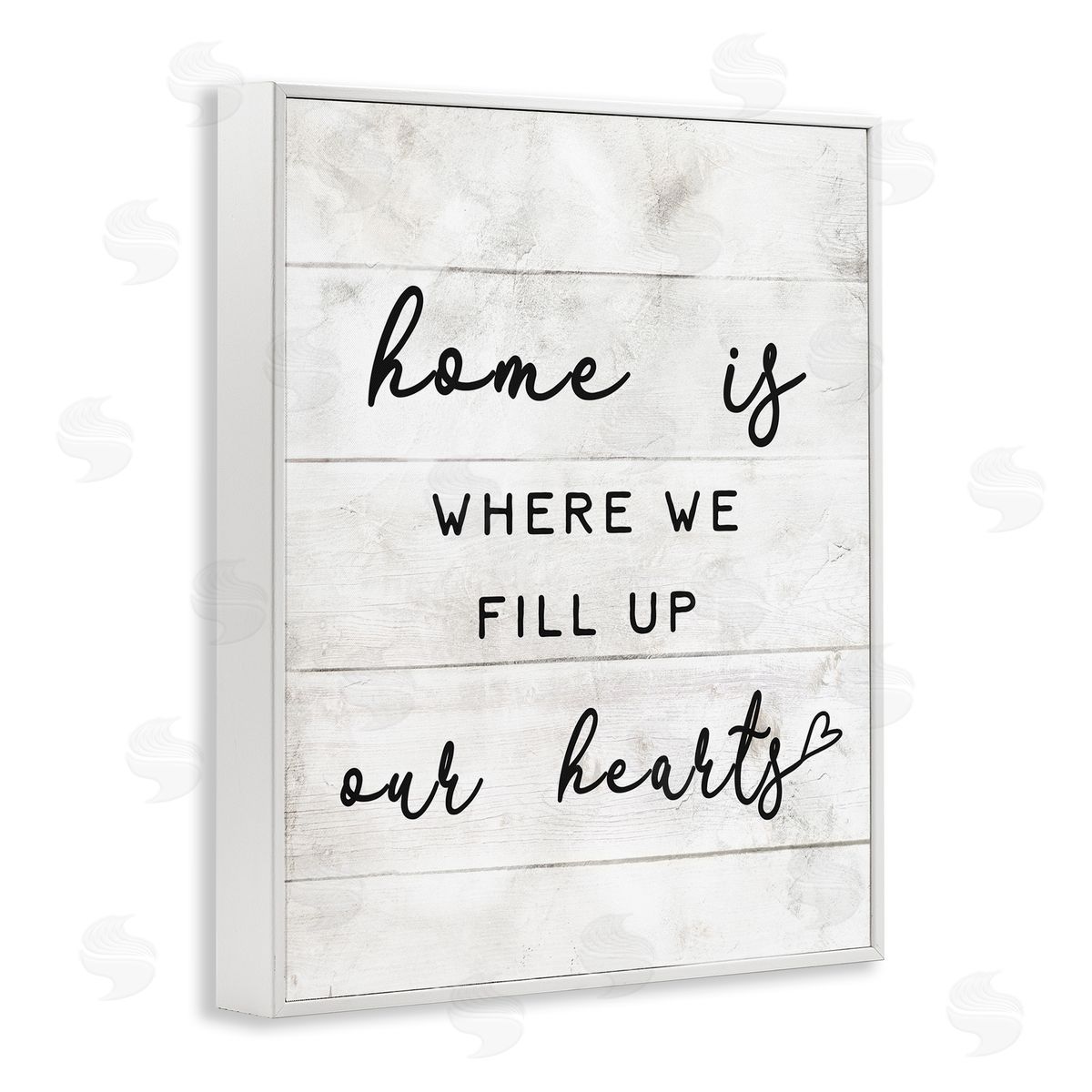 Where We Fill Up Our Hearts White Frame Print Wall Art, Home Decor by Stupell Studio