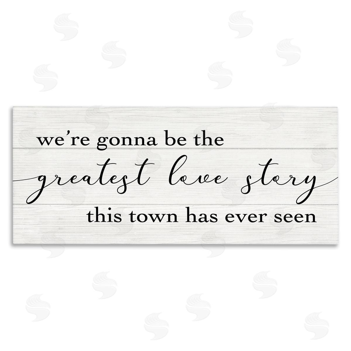Greatest Love Story in Town Canvas Wall Art, Home Decor by Stupell Studio