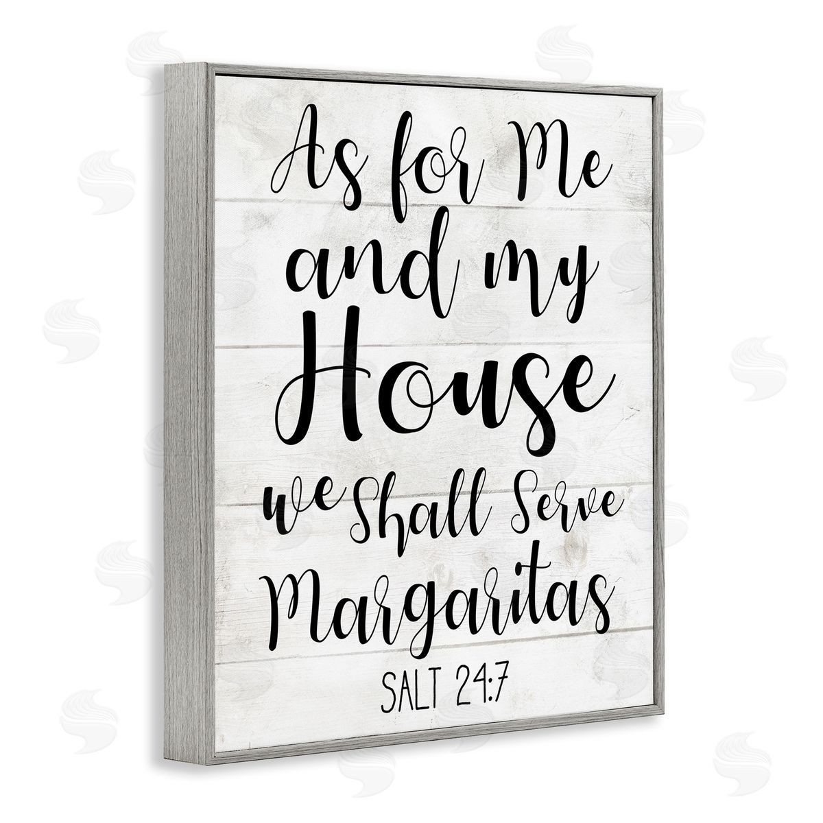 My House Serves Margaritas Grey Frame Print Wall Art, Home Decor by Stupell Studio