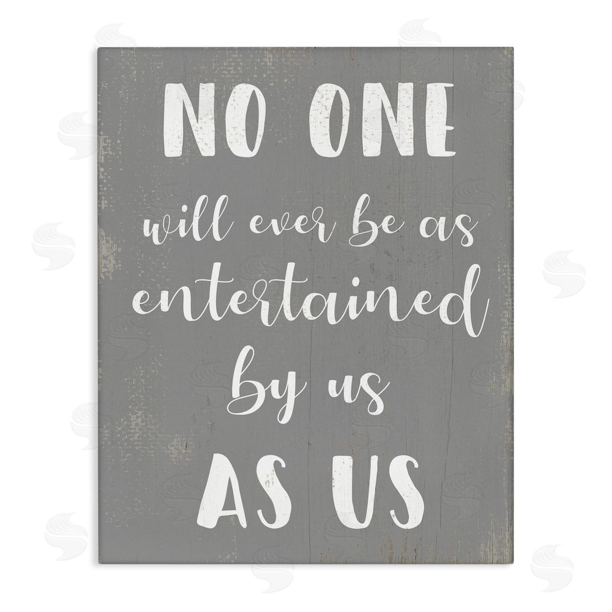 Entertained by Us Family Phrase Canvas Wall Art, Home Decor by Stupell Studio