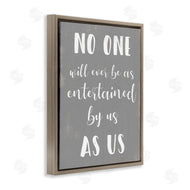 Stupell Studio | Entertained by Us Family Phrase