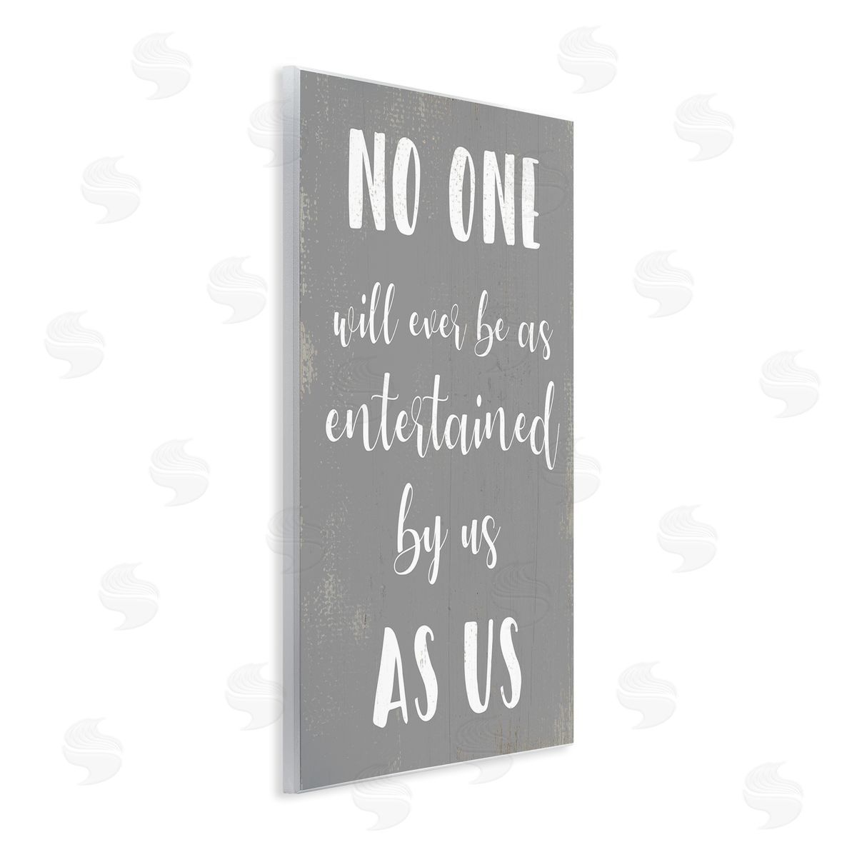 Entertained by Us Family Phrase Wood Plaque Wall Art, Home Decor by Stupell Studio
