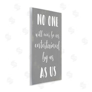 Stupell Studio | Entertained by Us Family Phrase