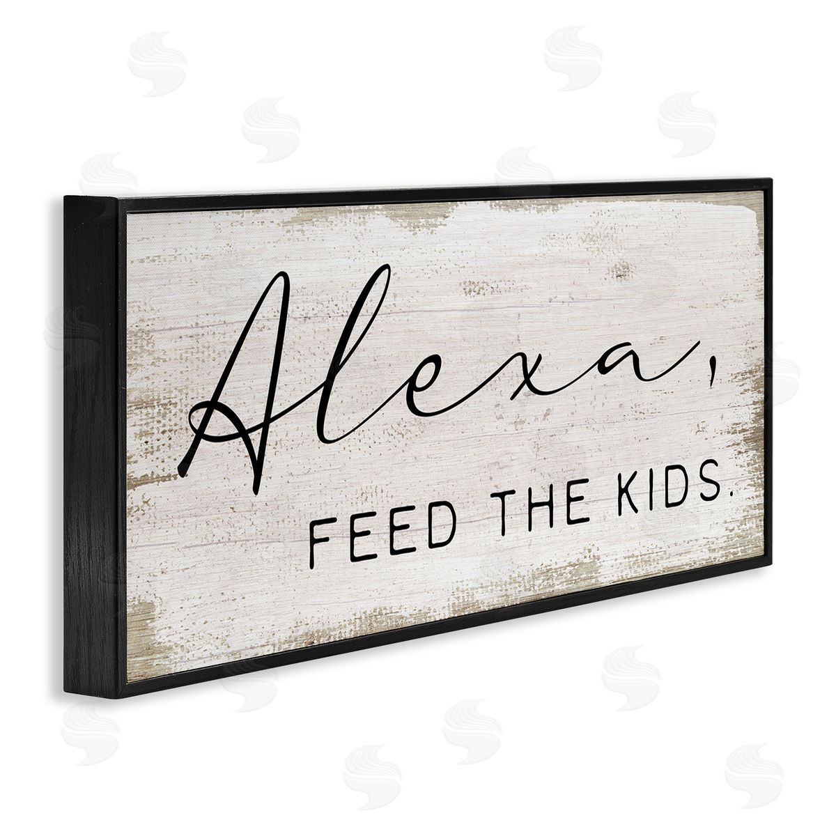 Feed The Kids Humor Black Frame Print Wall Art, Home Decor by Stupell Studio