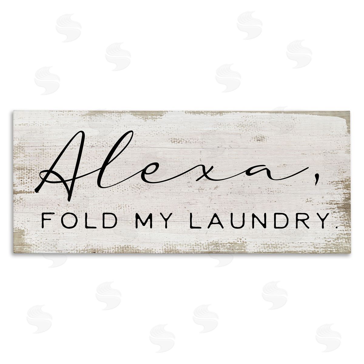 Alexa Fold My Laundry Funny Canvas Wall Art, Home Decor by Stupell Studio