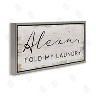 Stupell Studio | Alexa Fold My Laundry Funny